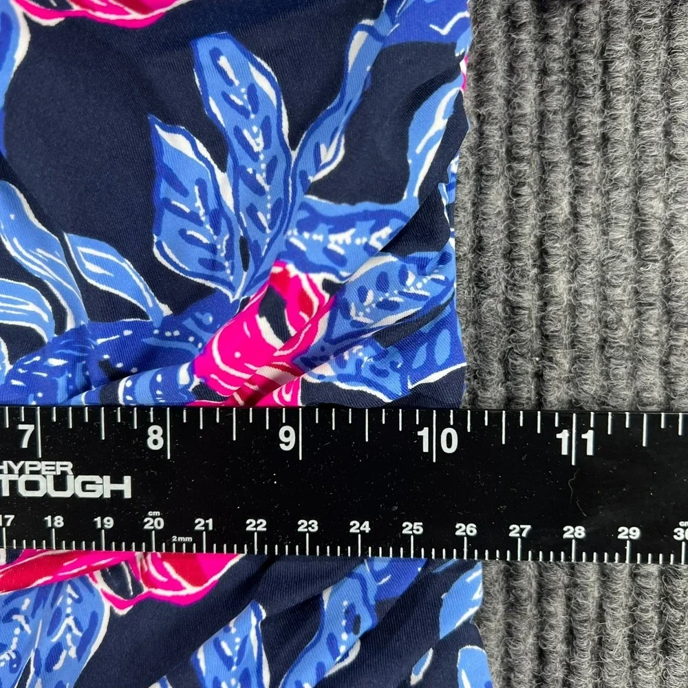 Lilly Pulitzer Farlee One‎ Piece Swim Suit Low Tide Navy Blue Floral Size 2 New